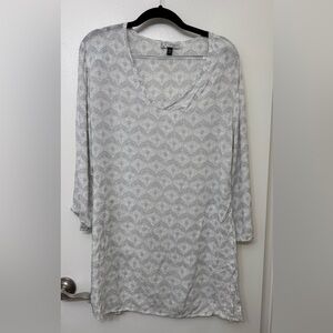 J Valdi V-Neck Tunic Top | Casual Flowy Longline Shirt